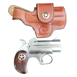 The Bond Arms Rustic Defender provides an ultra-compact and reliable derringer pistol design. It comes chambered in .45 Long Colt with a 3 inch barrel.