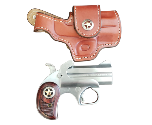 The Bond Arms Rustic Defender provides an ultra-compact and reliable derringer pistol design. It comes chambered in .45 Long Colt with a 3 inch barrel.